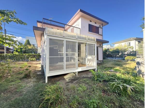 現在古屋があるので建物を建てた際の陽当たりも確認できます