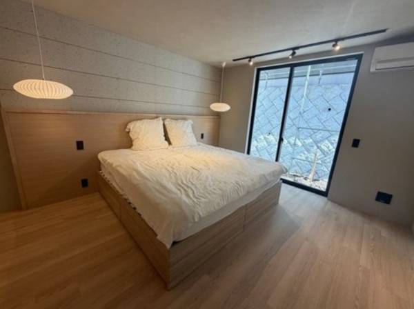 メインベッドルームはホテルライク