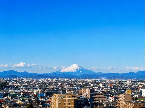 晴れた日には雄大な富士山を望む開放感あふれるパノラマビュー。