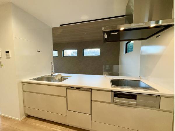 食洗器付きのシステムキッチン