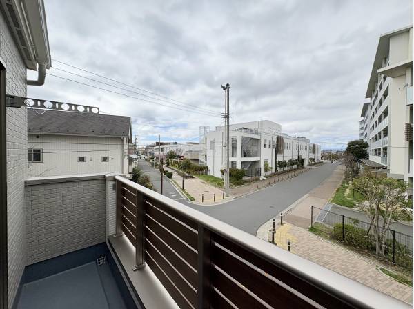 西南向きバルコニー