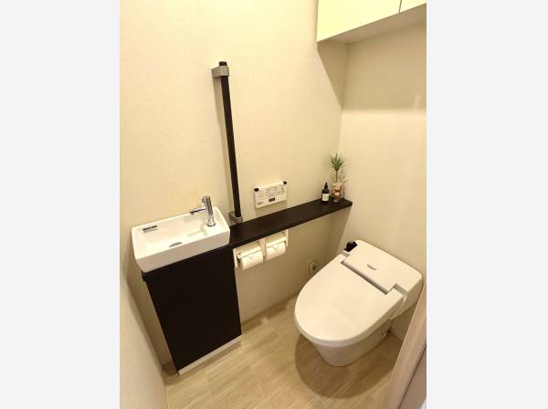 手洗いカウンター付きのトイレです。