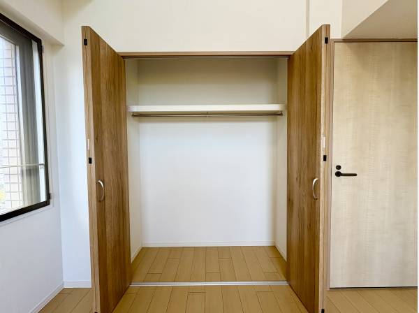 各お部屋にはしっかりと収納が備わります