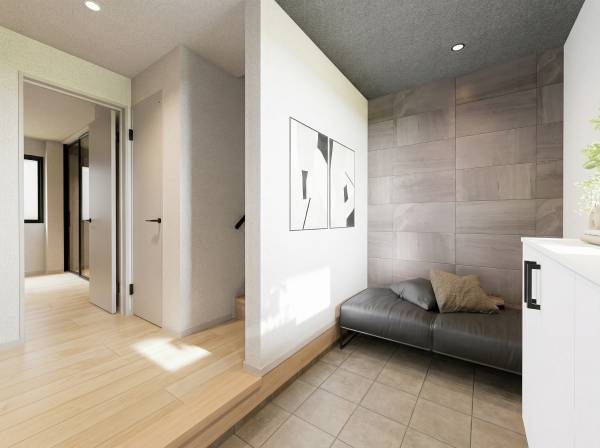 玄関スペースもゆとりがございます※イメージパースになります