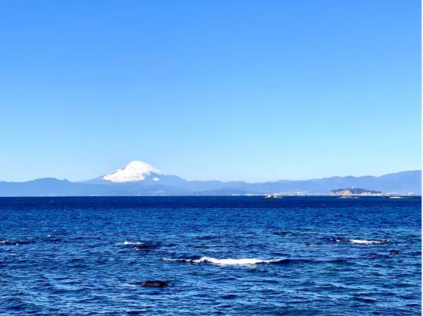 富士山望みます
マンションエントランス前から