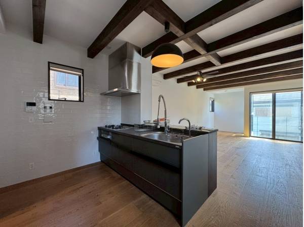 開放感あるキッチン