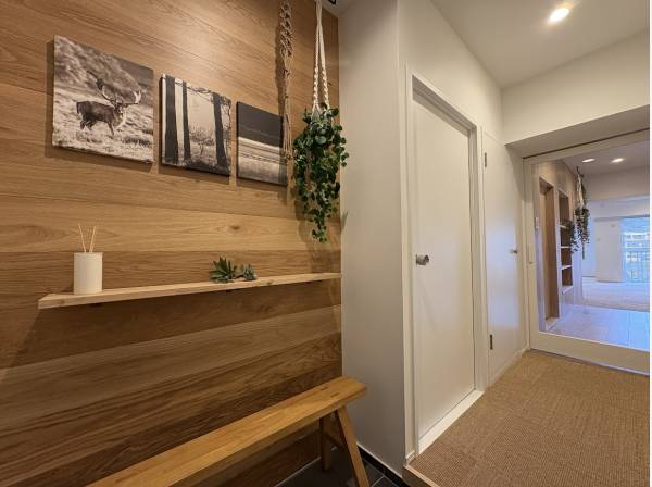 玄関スペースもデザイン性があります