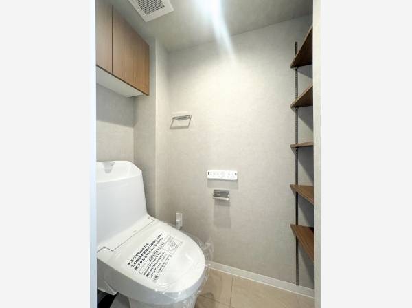 収納スペース豊富なサニタリー