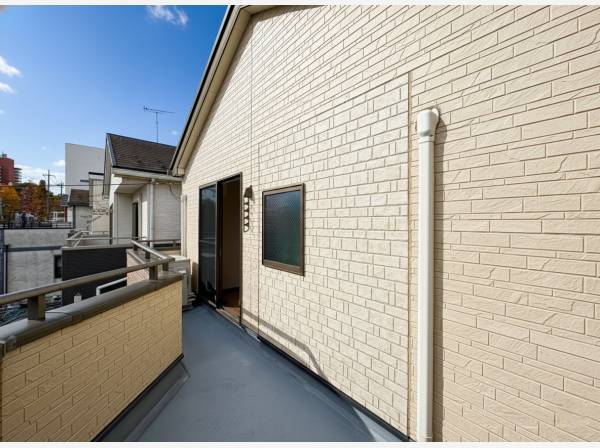 ゆとりあるバルコニー