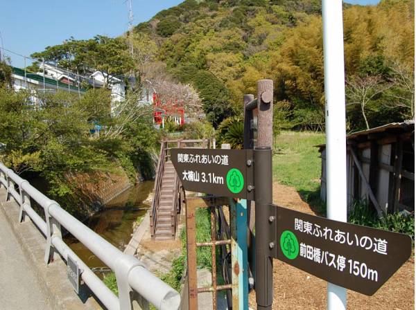 前田川遊歩道まで徒歩約５分（約３６０M)