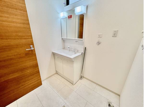 洗面スペースも広いです