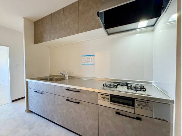 新調済みのシステムキッチン