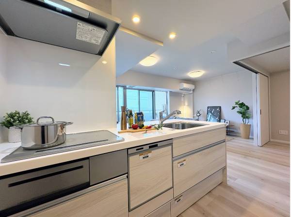 会話が弾むオープンキッチン