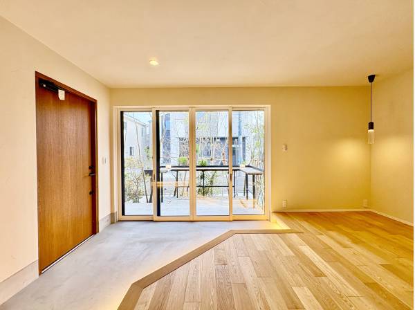 自然素材を充分に使った室内