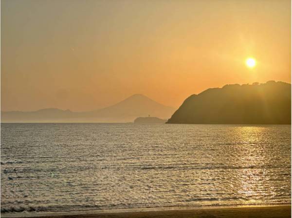 サンセット富士を見にちょっと海までお散歩が日常に