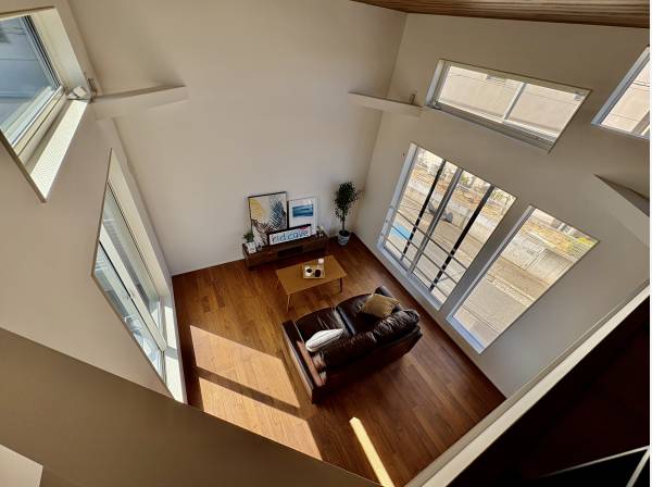 ロフトから風景。ダイニング、リビングもお洒落です。