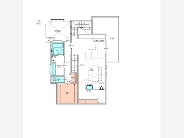 ゆとりある建物面積です。