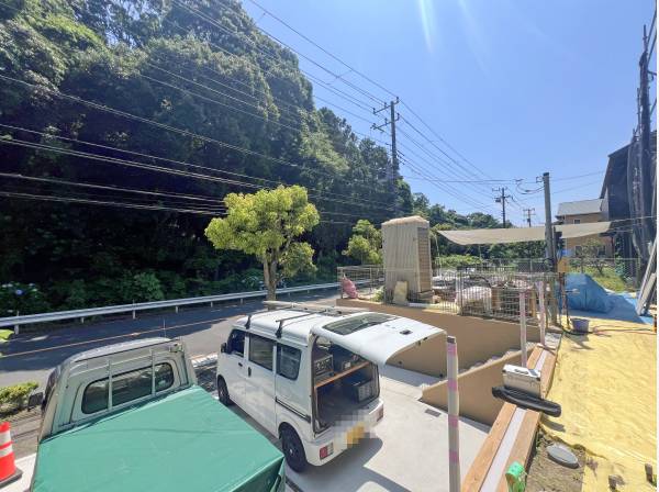 目の前には緑が広がります