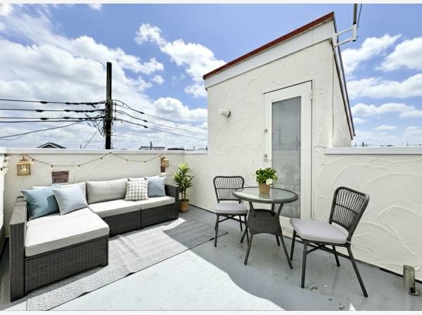 家具等はCGで作成したイメージです。天気の良い日には富士山を眺めます。