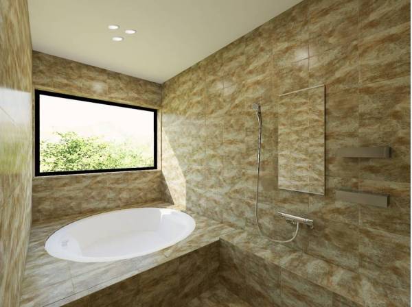 疲れを癒すジェットバス付きの浴槽※完成イメージ