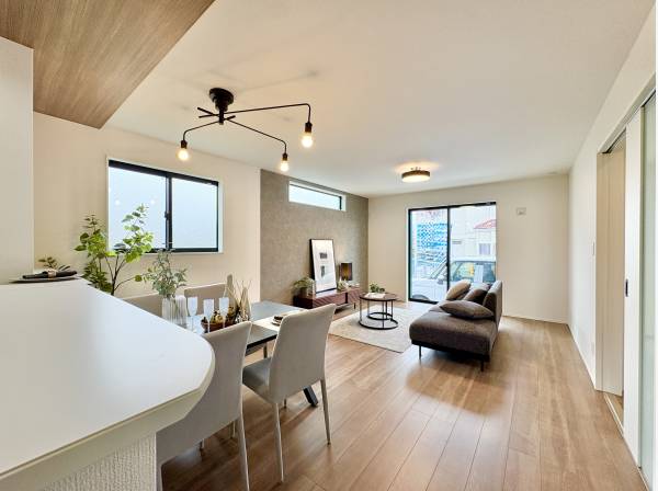 生活のメインスペースとなるLDKは、安らぎとくつろぎの空間