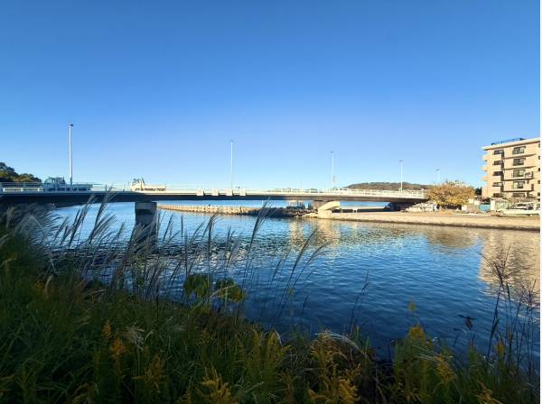 川の流れを感じる現地の雰囲気。