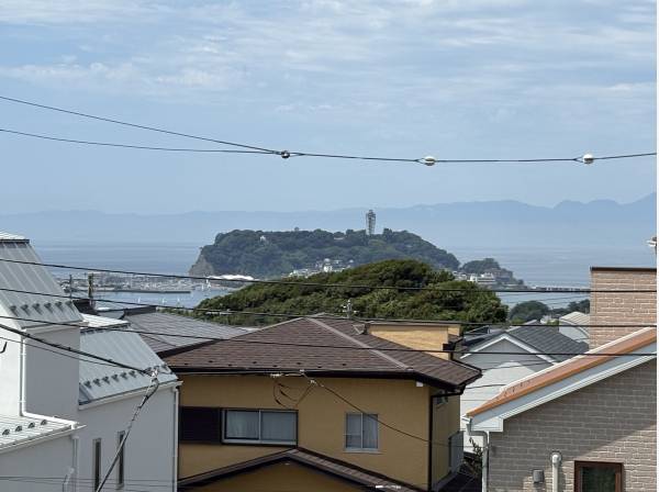 江の島の全体が見えますよ！