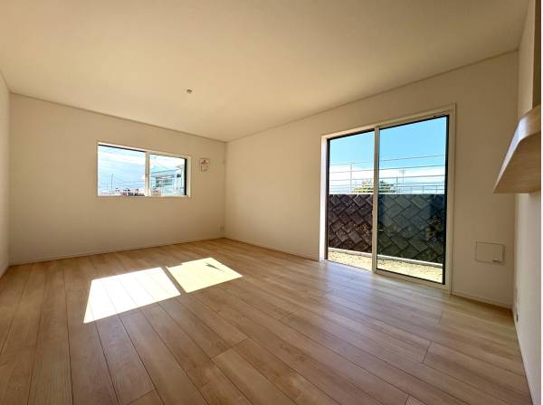 明るく開放的なリビングです。