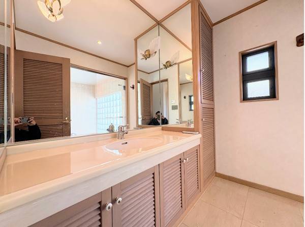 朝の忙しい時間も彩るサニタリールーム