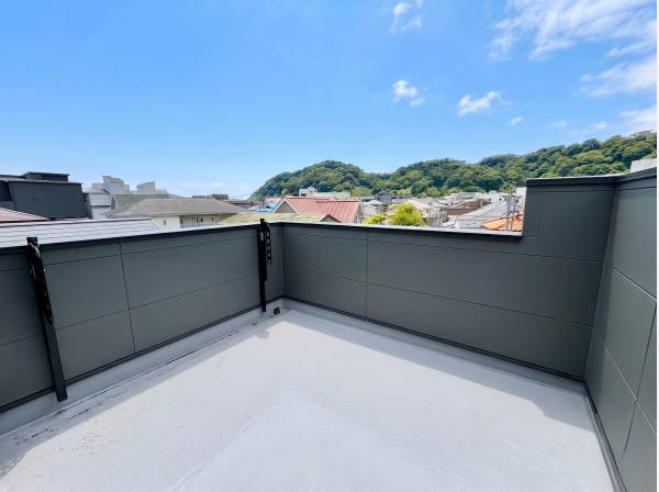 ルーフバルコニーでお客様と対話をしてもいいですね！