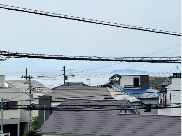 江ノ島が見えました