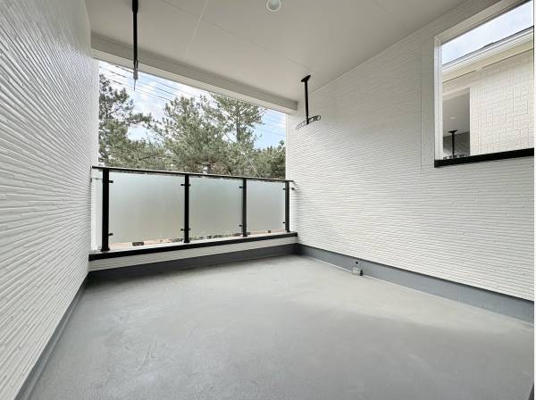 広々とした2階バルコニー