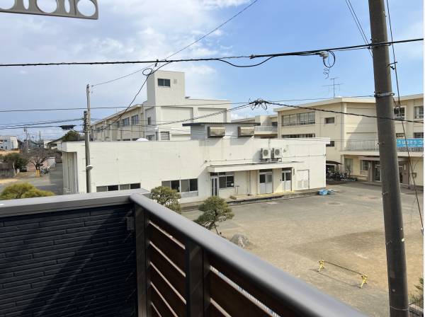 バルコニーから