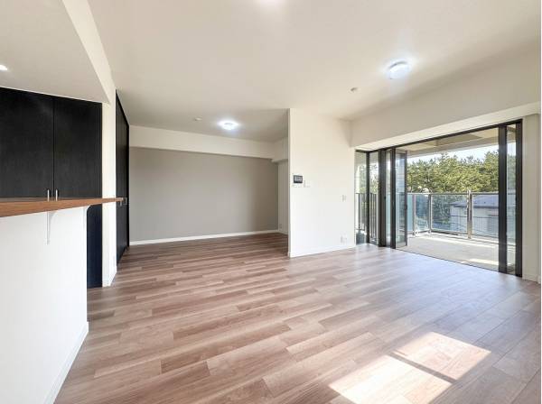 バルコニーとの一体感を堪能できる開放的なLDK