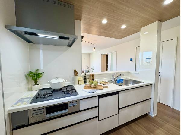 食洗器付きのシステムキッチン