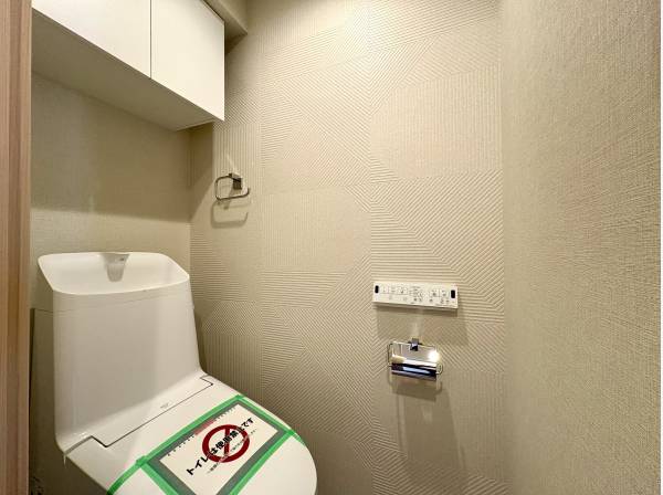 収納を備えたトイレ