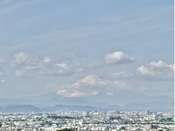 ルーフバルコニーから富士山が見えます！