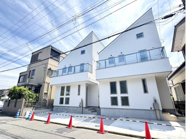 白を基調とした外観