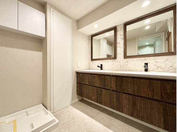 朝の身支度が捗る二面ボウル