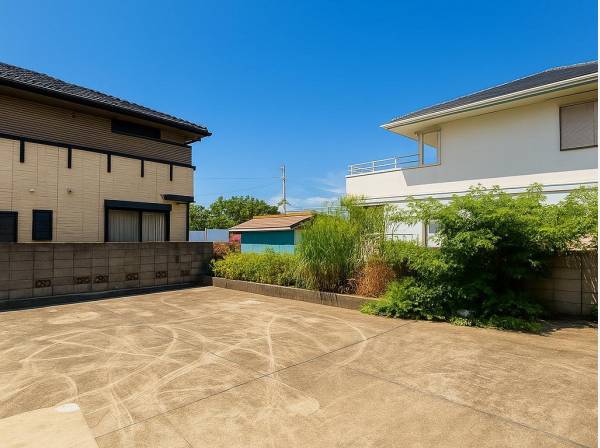 広いお庭付き