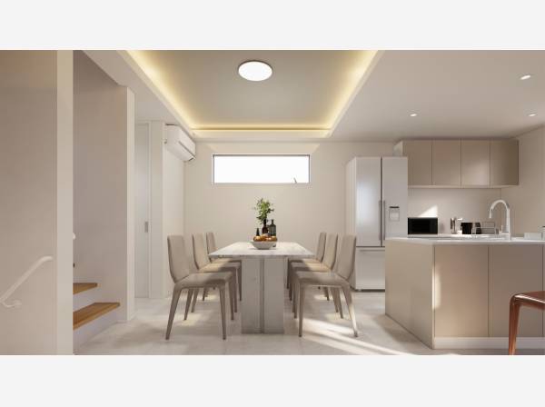 ダイニングスペース！＊完成イメージパース。