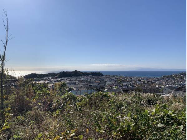 鎌倉山からの眺望。（約100ｍ）