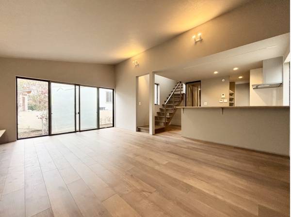 約24.3帖のLDKはとても開放的です。