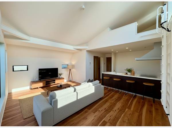 18.4帖のLDKスペース※家具などはイメージになります