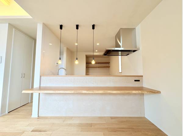 デザイン性のあるカウンター