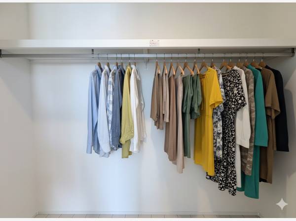 クローゼットも各部屋に完備されています