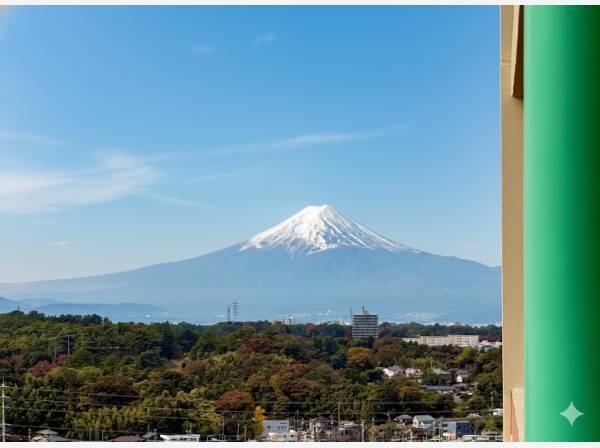 富士山も見えました！
