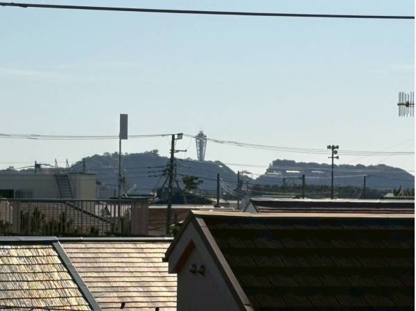 江ノ島を望むことができ湘南ならではの素敵な眺望