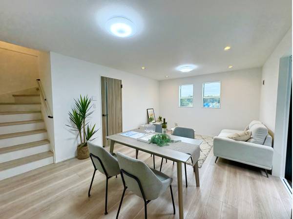 床暖房付きのLDKスペース