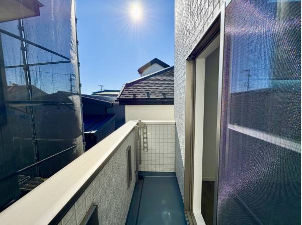 バルコニーは風通し良好！